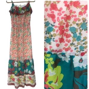 NY & Co floral cottagecore maxi dress M